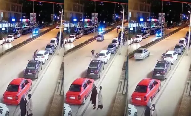 Ters şeritten gelen motosiklet yayaya çarptı