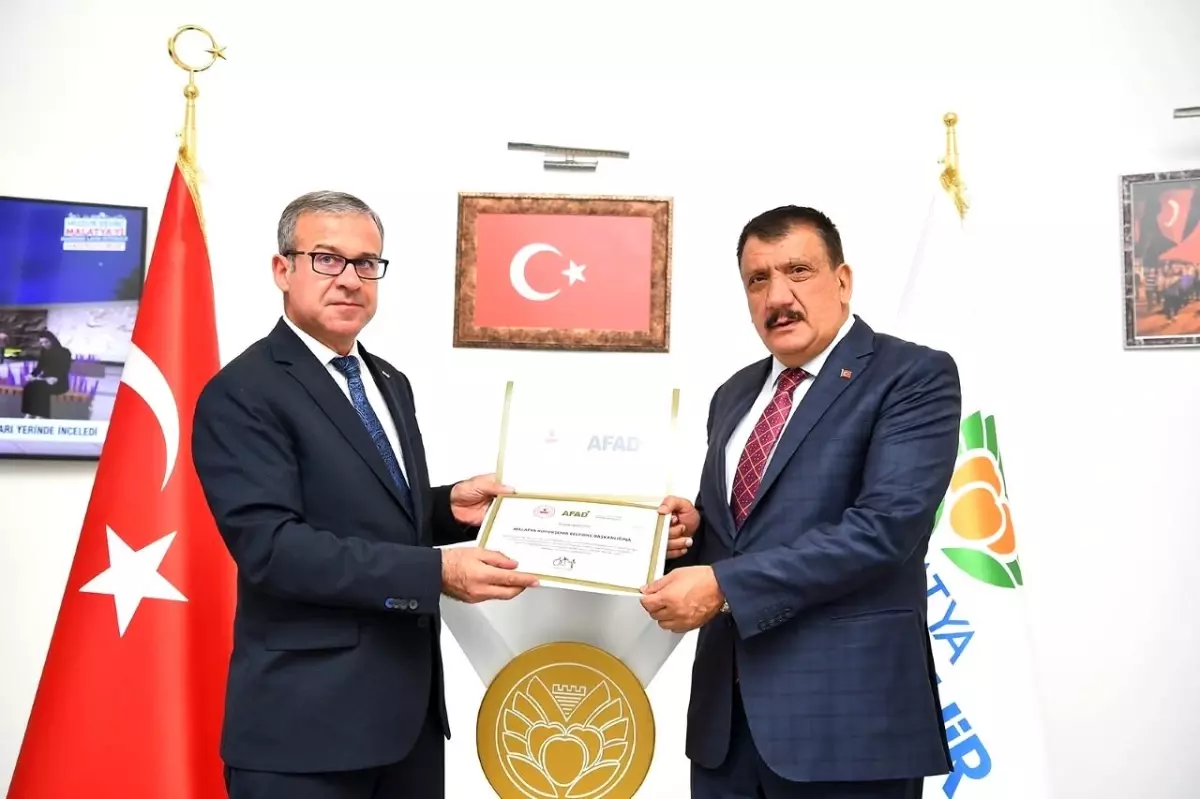 İÇİŞLERİ BAKANLIĞI TARAFINDAN TEŞEKKÜR BELGESİ GÖNDERİLDİ