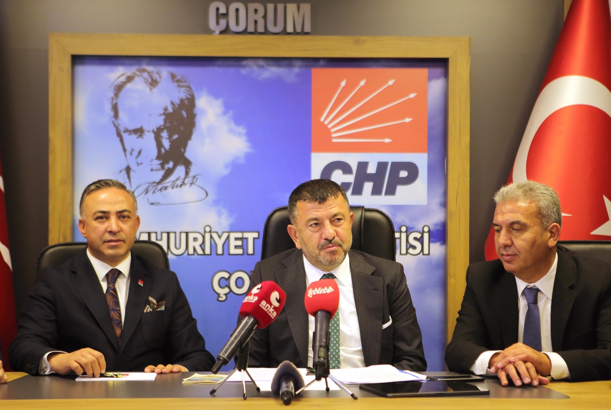 CHP Genel Başkan Yardımcısı Ağbaba, Çorum'da basın toplantısı düzenledi Açıklaması
