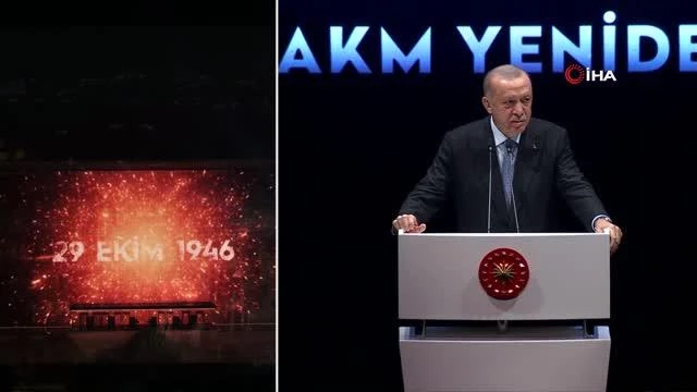 Cumhurbaşkanı Erdoğan, Atatürk Kültür Merkezi'nin açılış merasimine katıldı
