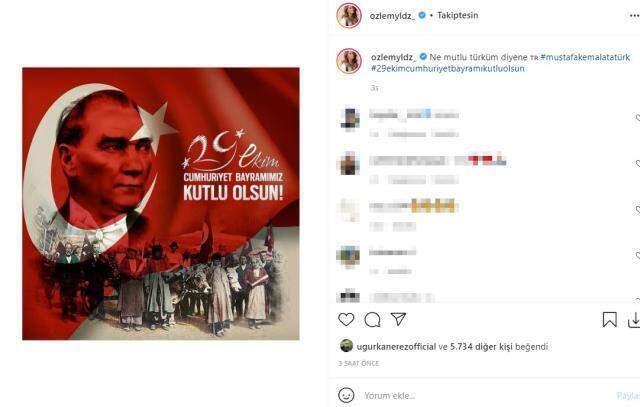 Ünlü isimlerin sosyal medyada 29 Ekim Cumhuriyet Bayramı paylaşımları Ünlü isimlerin sosyal medyada 29 Ekim Cumhuriyet Bayramı paylaşımları