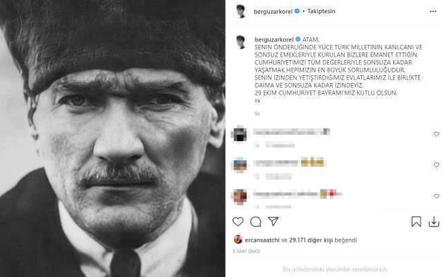 Ünlü isimlerin sosyal medyada 29 Ekim Cumhuriyet Bayramı paylaşımları Ünlü isimlerin sosyal medyada 29 Ekim Cumhuriyet Bayramı paylaşımları