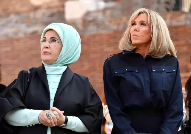 Emine Erdoğan, Roma'da önder eşleriyle tarihi Kolezyum ve Giardino all'İtaliana'yı gezdi