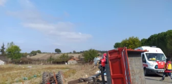 Balıkesir'de devrilen traktörün sürücüsü öldü, eşi yaralandı