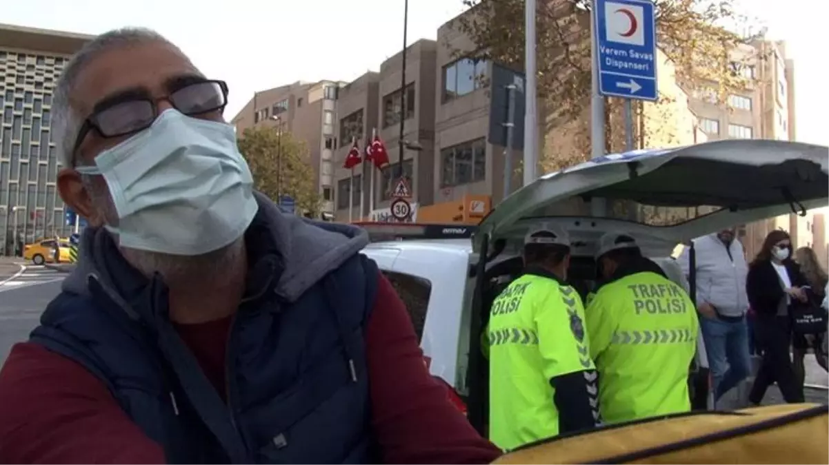 Ceza aldı, yine de akıllanmadı! Taksim'de kural ihlali yapan taksiciden polise: Hakkımı helal etmiyorum