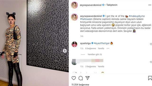 Volkan Demirel'in eşi Zeynep, kıyafetini eleştirenlere verdiği cevapla gündemi salladı Volkan Demirel'in eşi Zeynep, kıyafetini eleştirenlere verdiği cevapla gündemi salladı