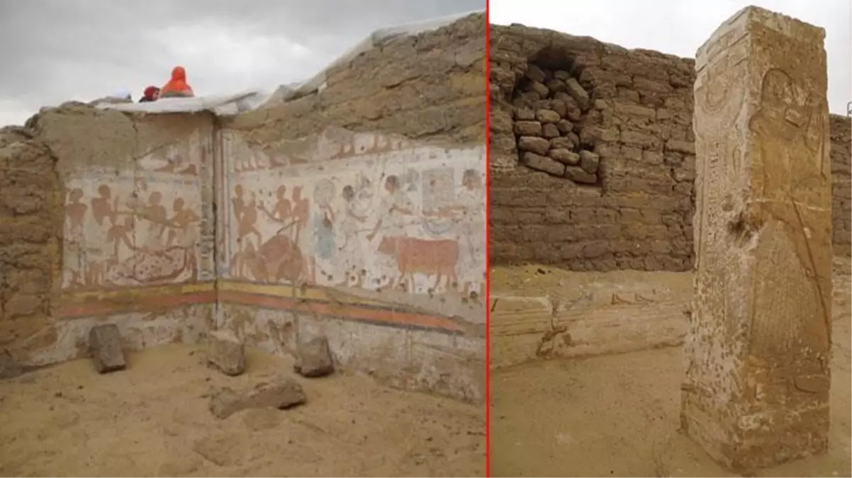 Mısır'daki Giza Piramitleri yakınlarında 3 bin 300 yıllık antik mezar keşfedildi