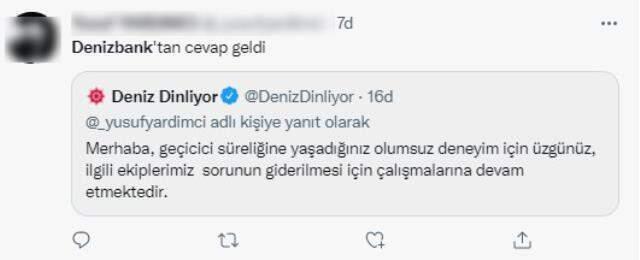 Denizbank'ta erişim sorunu! Müşteriler taşınabilir ve internet bankacılığından süreç yapamıyor