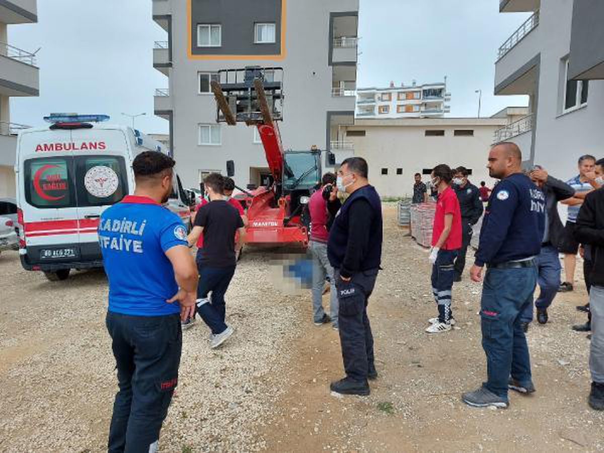 Geri manevra yapan vincin altında kalan inşaat bekçisi öldü