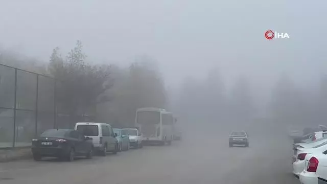 Afyonkarahisar sisli bir sabaha uyandı