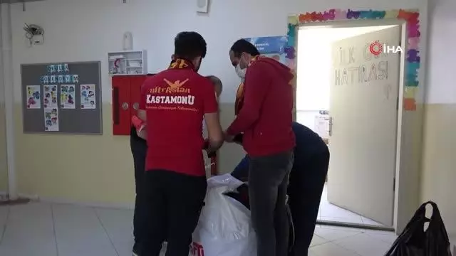 Sel felaketinin yaşandığı Bozkurt'ta Galatasaray Taraftarlar Derneğinden anlamlı davranış