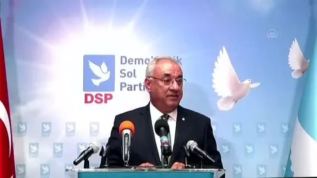 DSP Genel Lideri Aksakal, basın toplantısı düzenledi