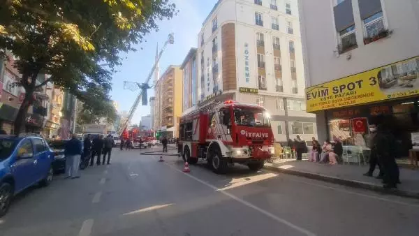 Kız öğrenci yurdunda çıkan yangın, paniğe neden oldu