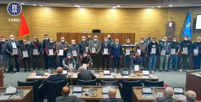 İşçilere teşekkür belgesi takdim töreninde gerginlik