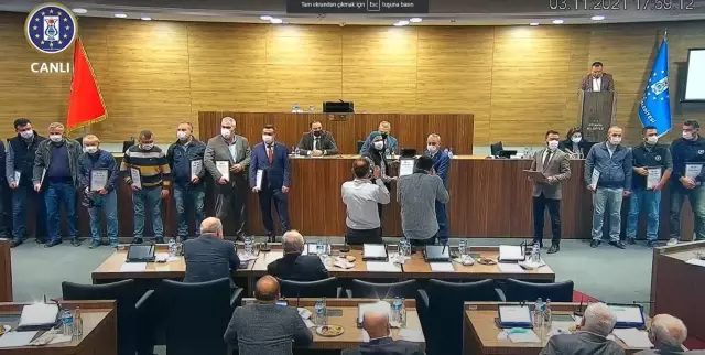 İşçilere teşekkür belgesi takdim töreninde gerginlik