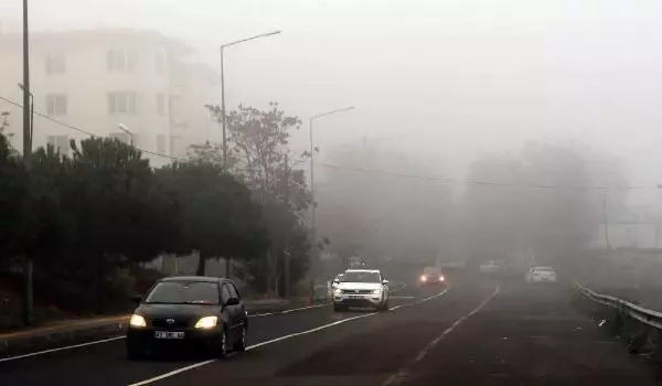 Tekirdağ'da yoğun sis etkili oldu