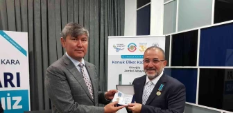 Başkan Güven'e Kazakistan'dan onur madalyası