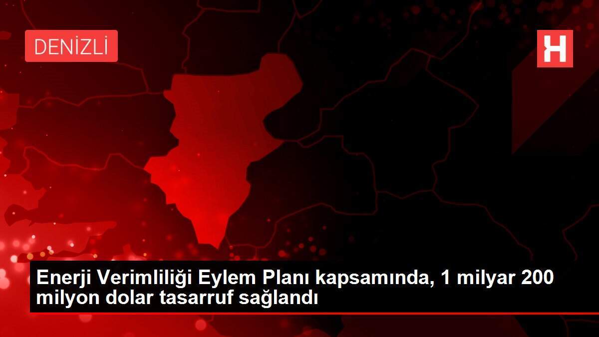 Enerji Verimliliği Eylem Planı kapsamında, 1 milyar 200 milyon dolar tasarruf sağlandı