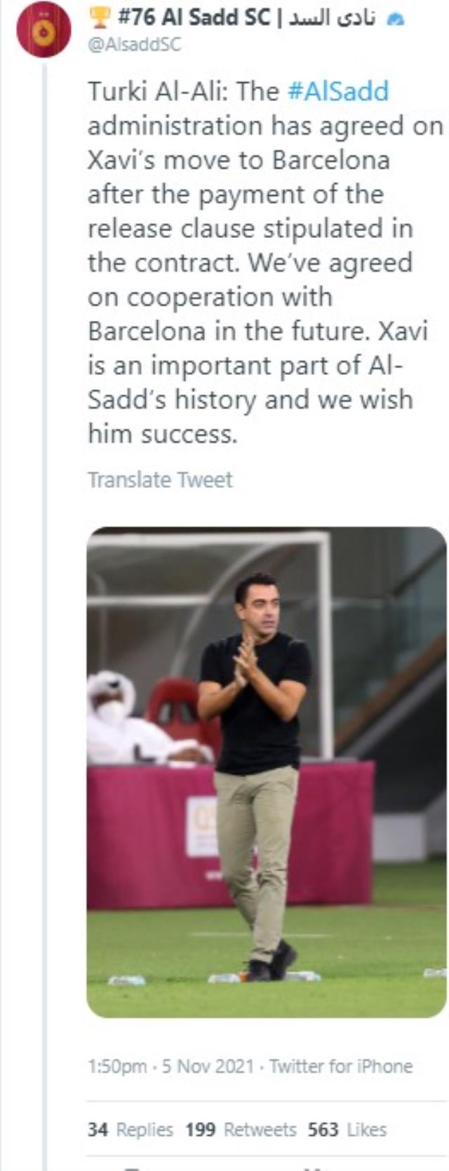 Xavi, resmen Barcelona'ya döndü! Katalan devi, Katar kulübüne bonservis ödeyecek