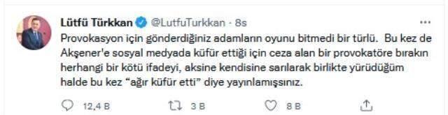 Küfrettiğini kabul eden İYİ Parti Grup Başkanvekili Lütfü Türkkan, şehit yakınından özür diledi