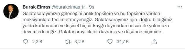 Başkan Burak Elmas, Karagümrük maçı sonrası sessizliğini bozdu! Paylaşımına beğeni yağıyor