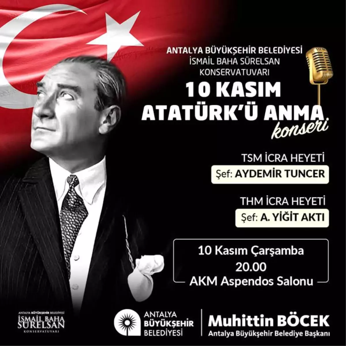 Büyükşehir Konservatuvarı Atatürk'ü anlamlı bir konserle anıyor