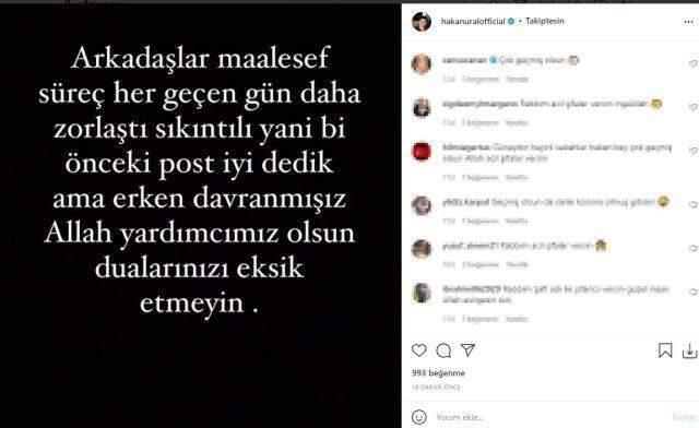 Koronavirüse yakalanana Hakan Ural hastaneye kaldırıldı