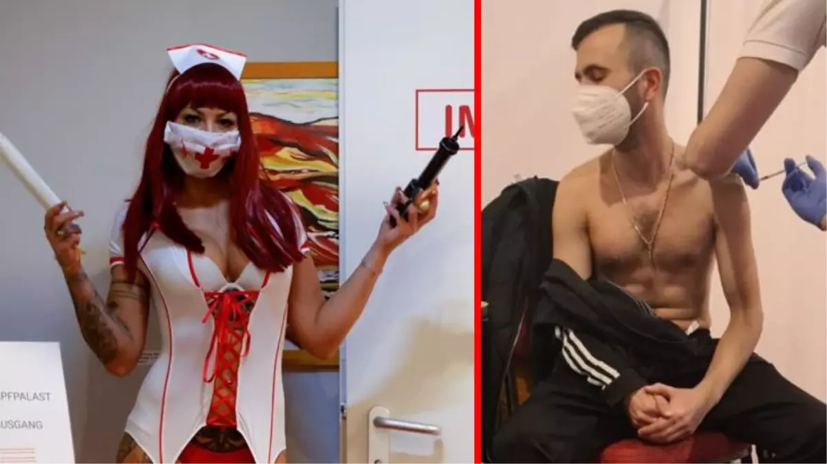 Genelevi koronavirüs aşı merkezine dönüştürdüler, ilk giden de bir Türk oldu