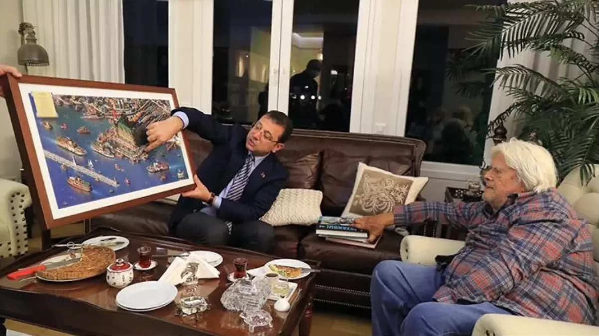 İBB Başkanı İmamoğlu, Yeşilçam'ın efsanesi Cüneyt Arkın'ı ziyaret etti