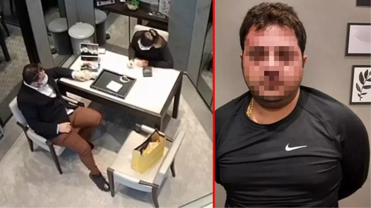 Mağazadan 972 bin 625 lira değerinde kol saati çalan hırsız yakayı ele verdi