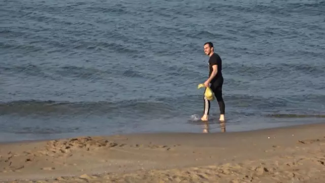 Türkiye'nin en kuzeyi Sinop'ta Kasım ayında deniz keyfi