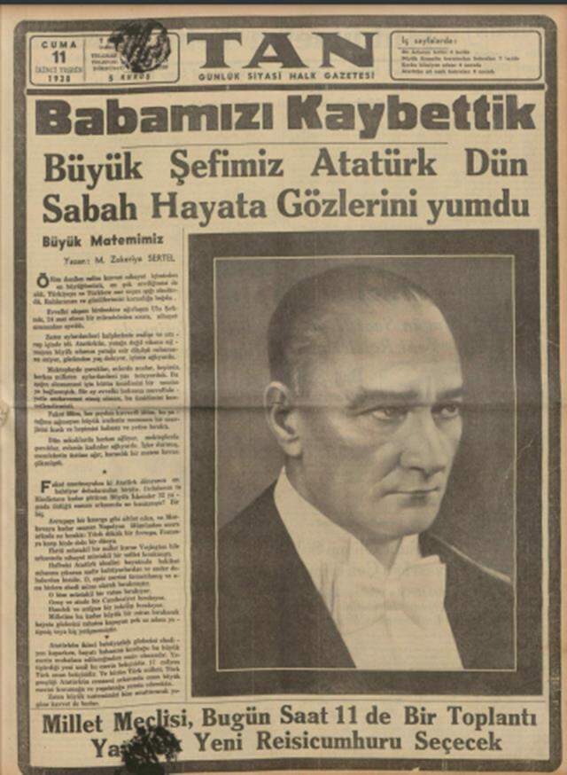 10 Kasım 1938 gazete manşetleri! Atatürk'ün ölümü gazete manşetlerine nasıl yansıdı?