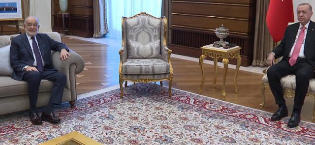 Cumhurbaşkanı Erdoğan ile Karamollaoğlu görüşmesindeki koltuk krizine ÂLÂ Parti'den dikkat çeken yorum