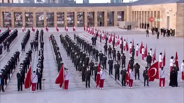 Devlet erkanı Anıtkabir'de