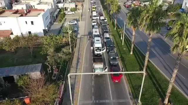 (Drone) Saat 9'u 5 geçe hayat 1 dakika durdu