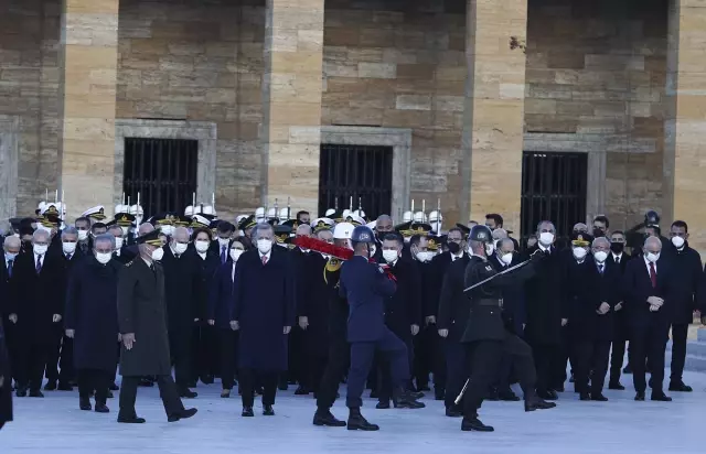 Ulu Lider Atatürk için Anıtkabir'de devlet merasimi düzenlendi