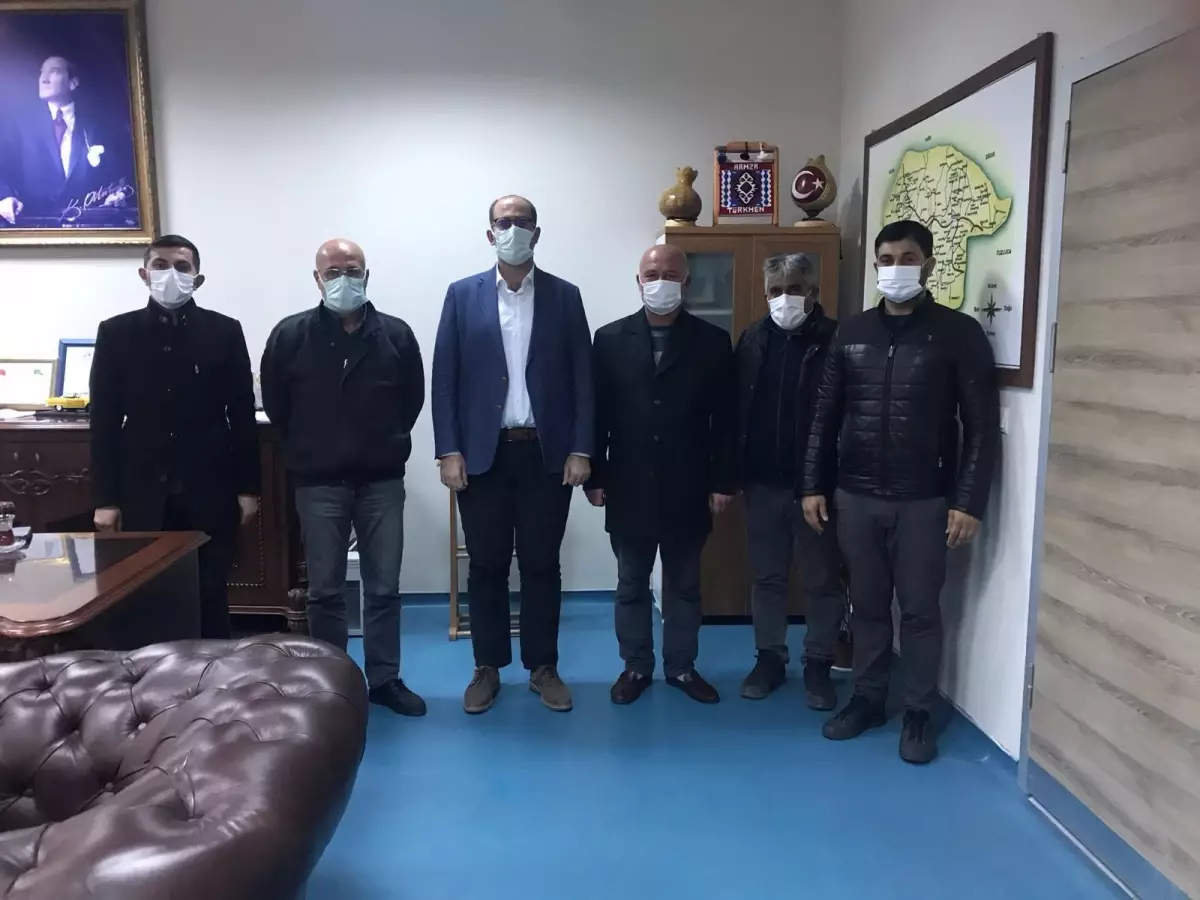 Kağızmanspor yönetiminden Kaymakam Türkmen'e ziyaret