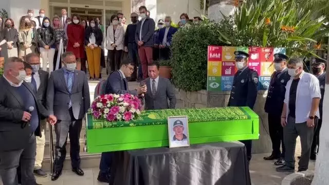 Kazada yaşamını yitiren belediye personeli için tören düzenlendi