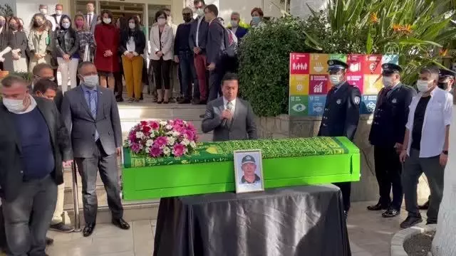 Kazada yaşamını yitiren belediye personeli için tören düzenlendi