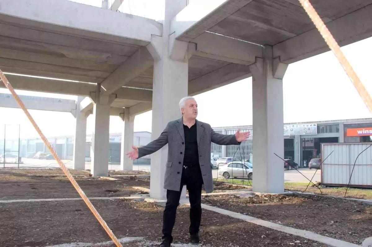 Son dakika yerel: Küçük Sanayi Sitesi Cami inşaatı hızla yükseliyor