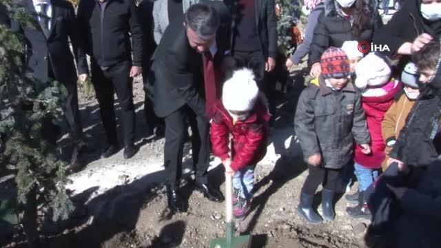 Pursaklar Belediyesi 1111 ağacı toprakla buluşturdu