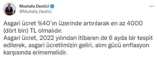 İttifak ortağı Destici minimum fiyat için sayı verdi: En az 4 bin TL olmalıdır