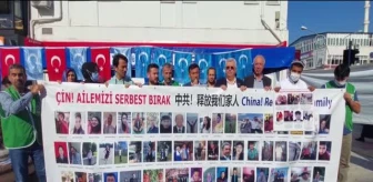 Çin'in Uygur Türklerine yönelik politikası protesto edildi