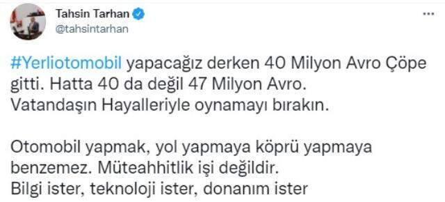 Bakan Varank, yerli otonun yapılamayacağını söyleyen CHP'li vekili TOGG'un direksiyonuna oturttu