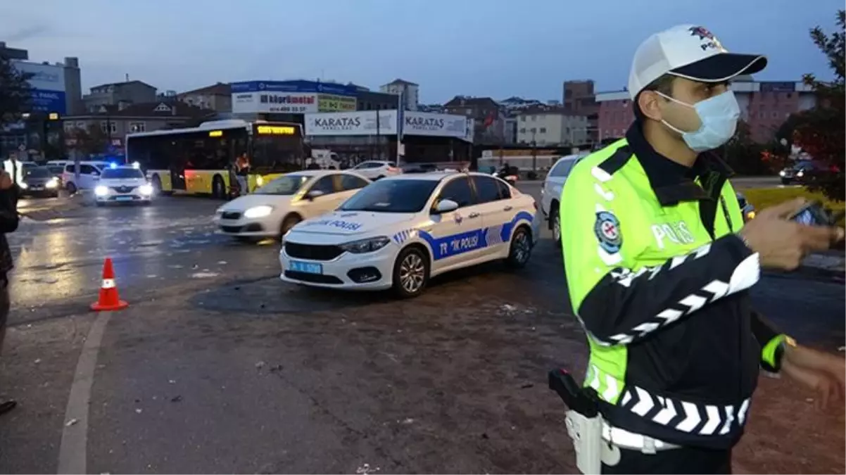 6 aracın birbirine girdiği zincirleme trafik kazasında 1'i ağır 8 kişi yaralandı