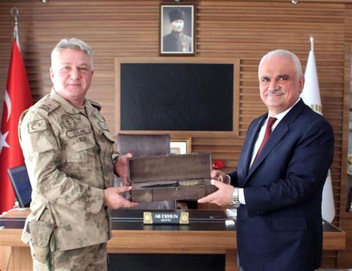 Tuğgeneral Çolak'tan müftülüğe ziyaret
