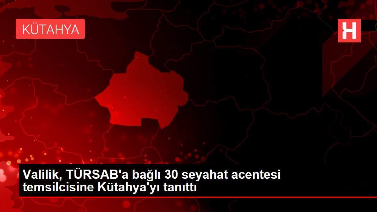 Valilik, TÜRSAB'a bağlı 30 seyahat acentesi temsilcisine Kütahya'yı tanıttı