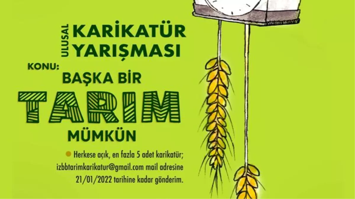 'Başka Bir Tarım Mümkün' temalı ulusal karikatür yarışması için başvurular başladı