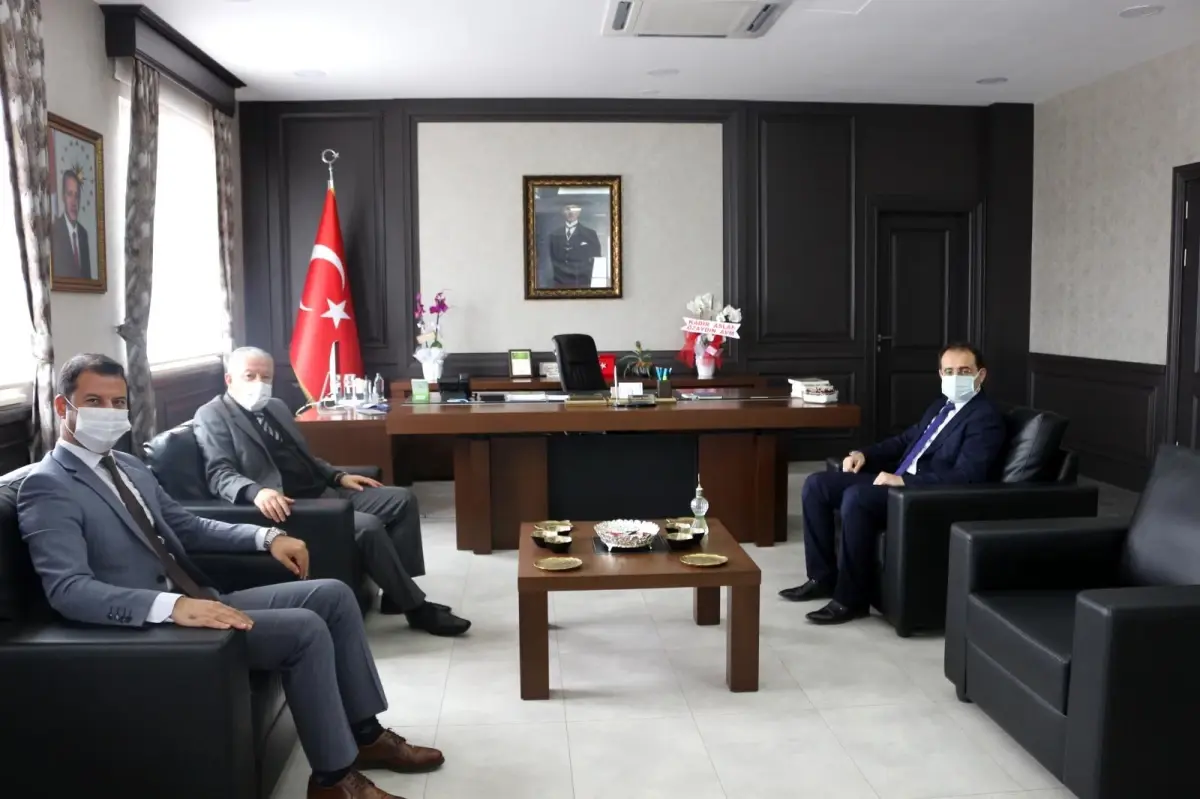 Çerkezköy Kaymakamı Murat Duru, Kaymakam Bayram Sağır'a Ziyarette Bulundu.