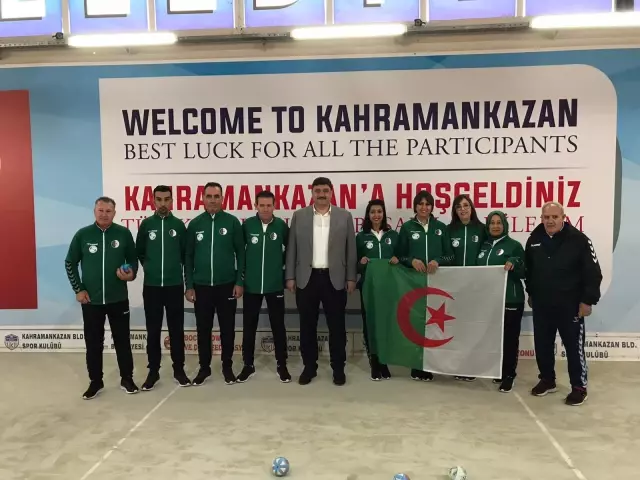 Cezayir Bocce Milli Takımı Kahramankazan'da Akdeniz Oyunları'na hazırlanıyor